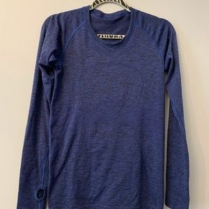 Blue Heathered Lululemon Swiftly Tech Long Sleeve